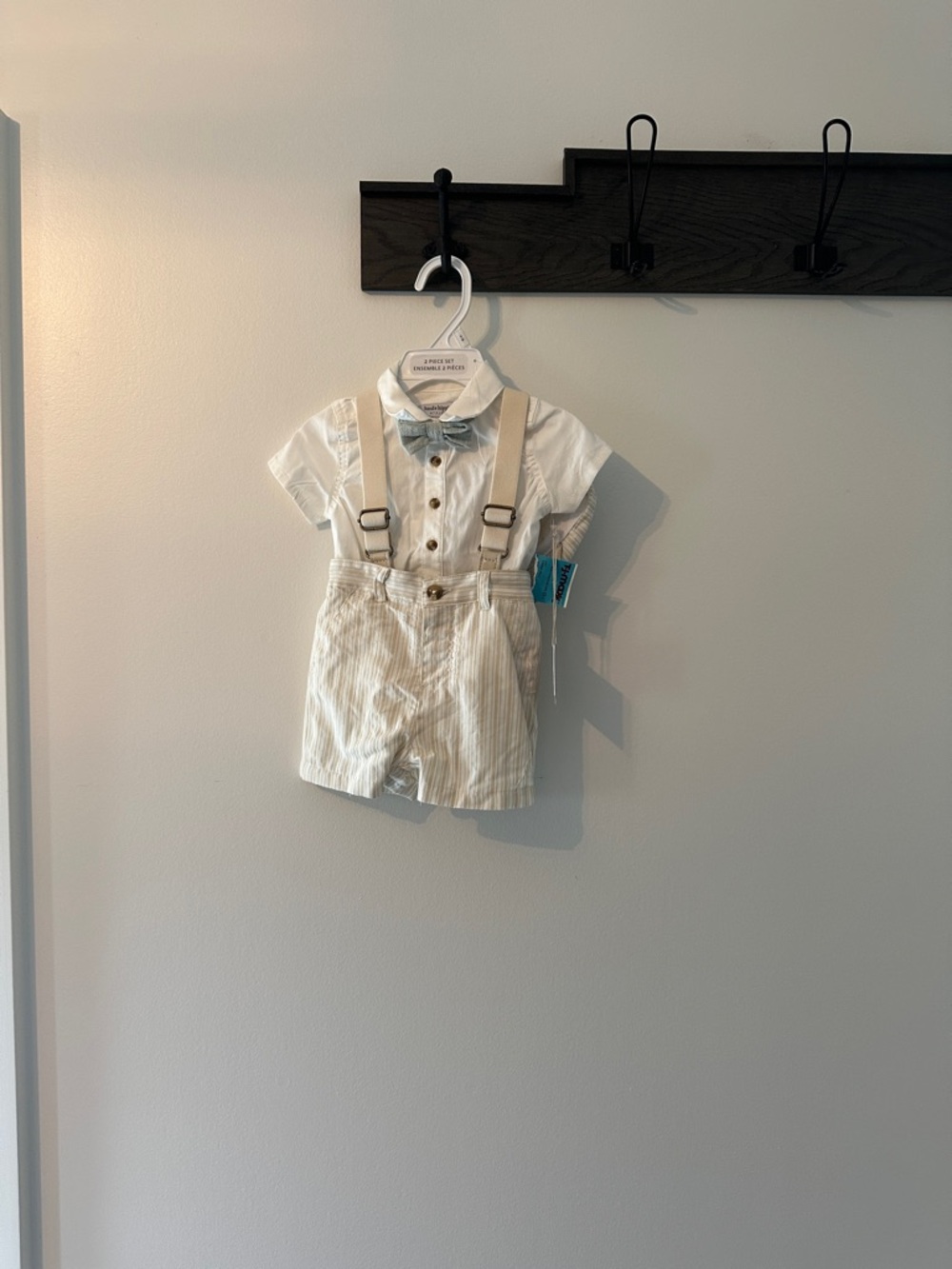 Baby Boy Suspender & Bow Tie Outfit (9 Months)